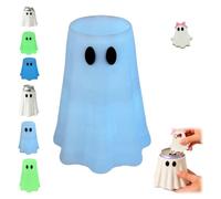 3D Printed Halloween Ghost Can Holder With Matching Bottle Opener，Blue-A
