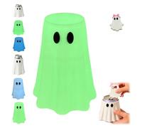 3D Printed Halloween Ghost Can Holder With Matching Bottle Opener，Green-A