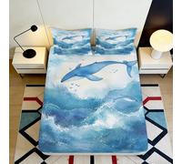 3D Printed Monde Fantastique Méduses Drap-Housse Microfibre Antidérapant Protège-Matelas Chambre Maison Entretien Facile Décor 90x200x25cm