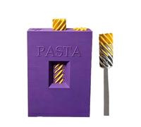 3D Printed Pasta Play Set | 3D Printed Pasta Play Set with Box Bowl Fork, Novelty Desk Accessory for Classroom Prize Stocking Stuffers Home Office School Car Travel