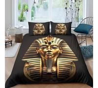 3D Printed Pharaon Housse de Couette, Microfibre Housse de Couette