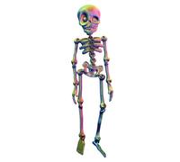 3D Printed Poseable Skeleton & Skull Magnets, Posable Fridge Magnets,Mini Articulated Fridge Magnet with Movable Joints Magnetic Decorations for Halloween, Office, Or Locker Gecorations