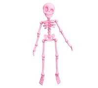 3D Printed Poseable Skeleton & Skull Magnets, Posable Fridge Magnets,Mini Articulated Fridge Magnet with Movable Joints Magnetic Decorations for Halloween, Office, Or Locker Gecorations