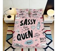 3D Printed Rose Illustré Bed Sheet, Microfiber Drap de Lit, antidérapant