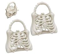 3D Printed Skeleton Bone Bag, 3D Printed Ribcage Purse, Gothic Skeleton Purse Spooky Ribcage Handbag (2pcs)