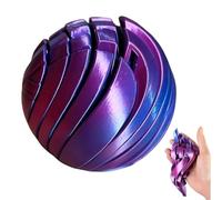 3D Printed Slime Ball Fidget Toy, Liquid Sensory Gear Ball, Twistable Stress Relief Desk Toy for Office & Home, Cool Fidget Gift for Adults (Purple-Blue)