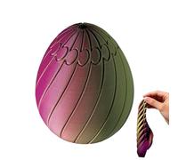 3D Printed Slippery Egg Fidget, Colorful Desk Twisty Fidget Egg Easter Basket Stuffers for Teens Adults