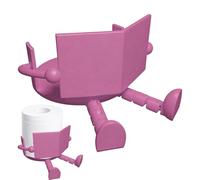 3D-Printed Toilet Roll Stand - Humorous Napkin Holder, Bathroom Decoration, Compact Resin Craft Item, Functional Home Accessory, Kitchen Holder for Guest House Daily Use