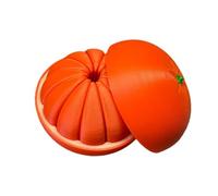 3D Printed Toys, Citrus Fruit Expandable Spiral Chain Ball for Fun Fidgeting and Stress Relief, Durable 3D Printed Fidgets for Desk, Home, Office, Birthday , Or Stocking Stuffers for Adults