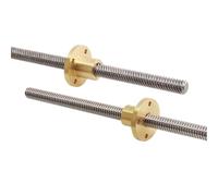 3D Printer CNC Linear Shaft Trapezoidal Rod T10 Screw 10mm Lead with Brass Nut Length 100mm To 550mm Stepper Motor Driving(550mm)