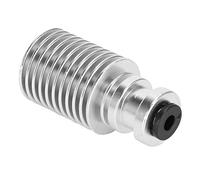 3D Printer Heatsink Extruder, Heatsink Extruder Silver Stainless Steel 1.75mm Filament Upgrade Accessories for 3D Printer, Heatsink Extruder 3D Printer Accessories Adapté au