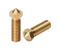 3D printer nozzle, Buse volcanique Hotend for imprimante 3D, Compatible avec E3D M6 0.2/0.3/0.4/0.5/0.6/0.8/1.0/1.2mm for Kit de mise à niveau de Filament 1.75/3mm,parts(1.2mm)