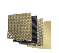 3D printers accessory, Plaque de construction 350x350 PEI feuille 350mm Pei magnétique PET lisse/texturé Double face for imprimante 3D. Lit,for parts(PEI honeycomb-W)