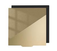 3D printers accessory, Plaque de construction magnétique en tôle d'acier à ressort texturée/lisse Double face PEI 120/250/300/355mm,for parts(With base,355x355mm)