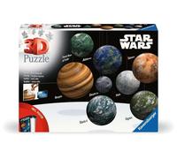 Ravensburger – Puzzle 3D Ball Système stellaire Star Wars – Dès 6 ans – 8 puzzles ronds sans colle