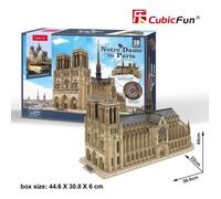 3D Puzzle - CUBICFUN - Notre Dame De Paris - 293 pièces - Élément amovible - 58,6 x 22 x 44 cm