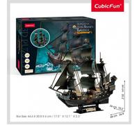 3D Puzzle - CUBICFUN - Queen Annes Revenge - 293 pièces - Noir - LED