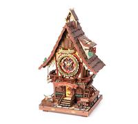 3D Puzzle en bois - ROBOTIME - ROKR Coucou - Horloge mécanique chalet animé - Pendule croissant - Teinté/Naturel