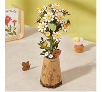 3D Puzzle en bois - ROBOTIME ROKR DIY bois camomille fleurs Kits mécaniques