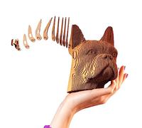 3D Puzzle en Carton - Ensemble de Puzzles 3D Bulldog CARTONIC - 131 pièces - Bulldog Made of Recycled Cardboard…