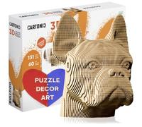 3D Puzzle en Carton - Ensemble de Puzzles 3D Bulldog CARTONIC - 131 pièces - Bulldog Made of Recycled Cardboard…