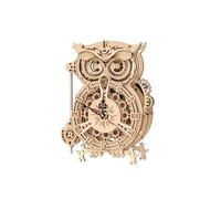 3D puzzle Hibou Horloge Pendule Mécanique Artisanat en Bois 161 pièces