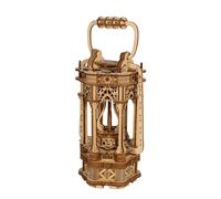 3D Puzzle Lampe de Nuit de Noël en Bois - Kit DIY Vintage Alimenté par Piles avec Pin Laser Découpé, Décoration de Maison Festive & Cadeau Emouvant pour Noël
