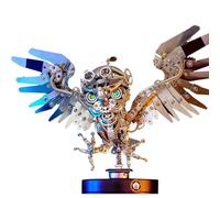 3D Puzzle LED en Métal Steampunk - Maquette Chouettes pour Adultes et Adolescents à Construire - DIY Décoration Collection Art Créatifs Cadeaux pour Homme/Femme, 700+ pcs
