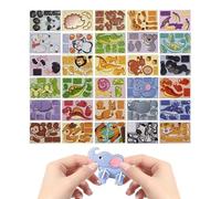 3D Puzzles for Kids, 30 Piece Animal Assembly Learning Toy, Paper Cartoon Jigsaw Puzzle for Early Education and Fun, Safe Lightweight Design, Boys Preschool Classroom Desk Party Favors