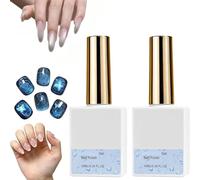 3D R-aindrop Gel Polish,Clear Drop Effect Gel,Nail Art Top Coat Kit,Top Coat Gels Polish for Wet Look 3D Nail Designs,Safe and Gentle Formula (2 Pcs)