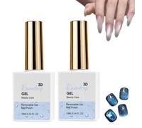 3D R-aindrop Gel Polish, Water Drop Top Coat, Clear Drop Effect Gel 3D Ongle, 3D Gel Nail Art Kit, Top Coat No Wipe Gel Nail Polish for Wet Look 3D Nail Designs, Safe and Gentle Formula, 10ML (2)