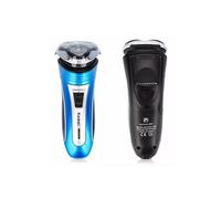 Kemei 3d rasoir électrique pour homme autonomie de 60 min étanche Bleu