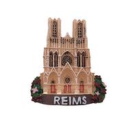 3D Reims France Réfrigérateur Réfrigérateur Aimant Touristique Souvenirs À La Main Résine Artisanat Magnétique Autocollants Maison Cuisine Décoration Voyage Cadeau
