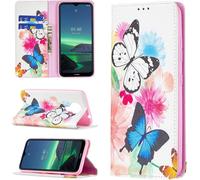 3d Relief Peinture Flip Portefeuille Coque Compatible Pour Nokia 1.4 Peinture 3
