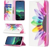 3d Relief Peinture Flip Portefeuille Coque Compatible Pour Nokia 1.4 Peinture 4