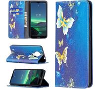 3d Relief Peinture Flip Portefeuille Coque Compatible Pour Nokia 1.4 Peinture 5