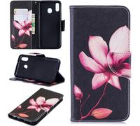 3d Relief Peinture Flip Portefeuille Coque Pour Samsung Galaxy M20peinture 10