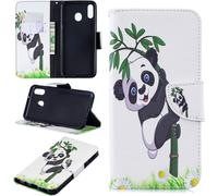 3d Relief Peinture Flip Portefeuille Coque Pour Samsung Galaxy M20peinture 8