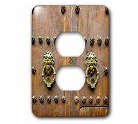 3D Rose lsp_228760_6 Architecture coloniale espagnole, heurtoirs de porte, Colombie. 2 prises de prise, multicolore.