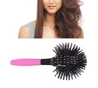 3D Round Ball Curly Hair Brushes 360 Degree Scalp Massage Women, Blow Drying Detangling Hairbrush with Small Massage Dot Hollow, Curling Hair Brush Making Curved Hairstyle