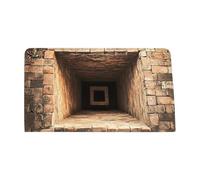 3D Rug - Funny Washable Optical Illusion Carpet for Living Room | Non-Slip Soft Mat with Unique Hole Design, Creative Decorative Floor Accent & Comfortable Home Accessory for Bathroom, Kitchen, Entran