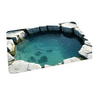 3D Rugs Optical Illusion - Home Decor, Trap Optical Illusion Bottomless Non-Slip Doormat | Indoor/Outdoor for Door Entrance Bathroom Stairs Playroom Living Room Or Area Decoration (D,11.81 * 15.74in)