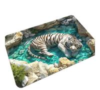 3D Rugs Optical Illusion - Home Decor, Trap Optical Illusion Bottomless Non-Slip Doormat | Indoor/Outdoor for Door Entrance Bathroom Stairs Playroom Living Room Or Area Decoration (B,11.81 * 15.74in)