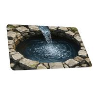 3D Rugs Optical Illusion - Home Decor, Trap Optical Illusion Bottomless Non-Slip Doormat | Indoor/Outdoor for Door Entrance Bathroom Stairs Playroom Living Room Or Area Decoration (A,11.81 * 15.74in)