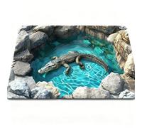 3D Rugs Optical Illusion - Stunning Geometric Floor Mat for Living Room, Bedroom, Or Office - Soft Non-Slip Area Rug with Modern 3D Design - Adds a Unique Visual Effect to Your Home Décor (F,40X60CM)