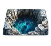 3D Rugs Optical Illusion - Stunning Geometric Floor Mat for Living Room, Bedroom, Or Office - Soft Non-Slip Area Rug with Modern 3D Design - Adds a Unique Visual Effect to Your Home Décor (E,40X60CM)