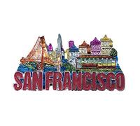 3D San Francisco USA Réfrigérateur Réfrigérateur Aimant Touristique Souvenirs À La Main Résine Artisanat Magnétique Autocollants Maison Cuisine Décoration Voyage Cadeau