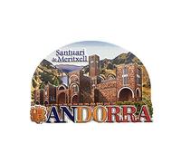 3D Santuari de Meritxell Andorra Souvenir Aimant Réfrigérateur, Andorre Aimant Réfrigérateur Collection Cadeau Autocollant Magnétique Décoration De Cuisine À La Maison