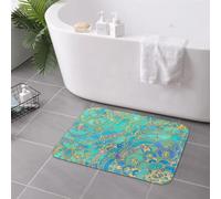 3D Sapphire & Jade Stained Glass Mandalas Anti-Slip Doormat Floor Mat Carpet Rug for Kitchen Entrance Home Balcony Footpad Mats-60x90cm