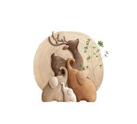 3D Sculptures Murales À Suspendre Avec Lumière LED Peinture Murale En Grès Décoration Murale Moderne Grande Sculpture Murale Lumineuse Design Naturel Pour Chambre Salon(Style-F,80 cm x 80 cm)